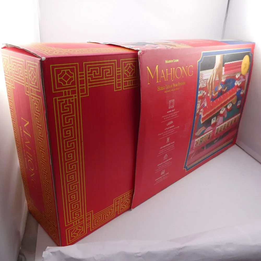 Deluxe Maison Lude Mahjong 160 Engraved Tile Horse Lunar Year Edition Starter Ki
